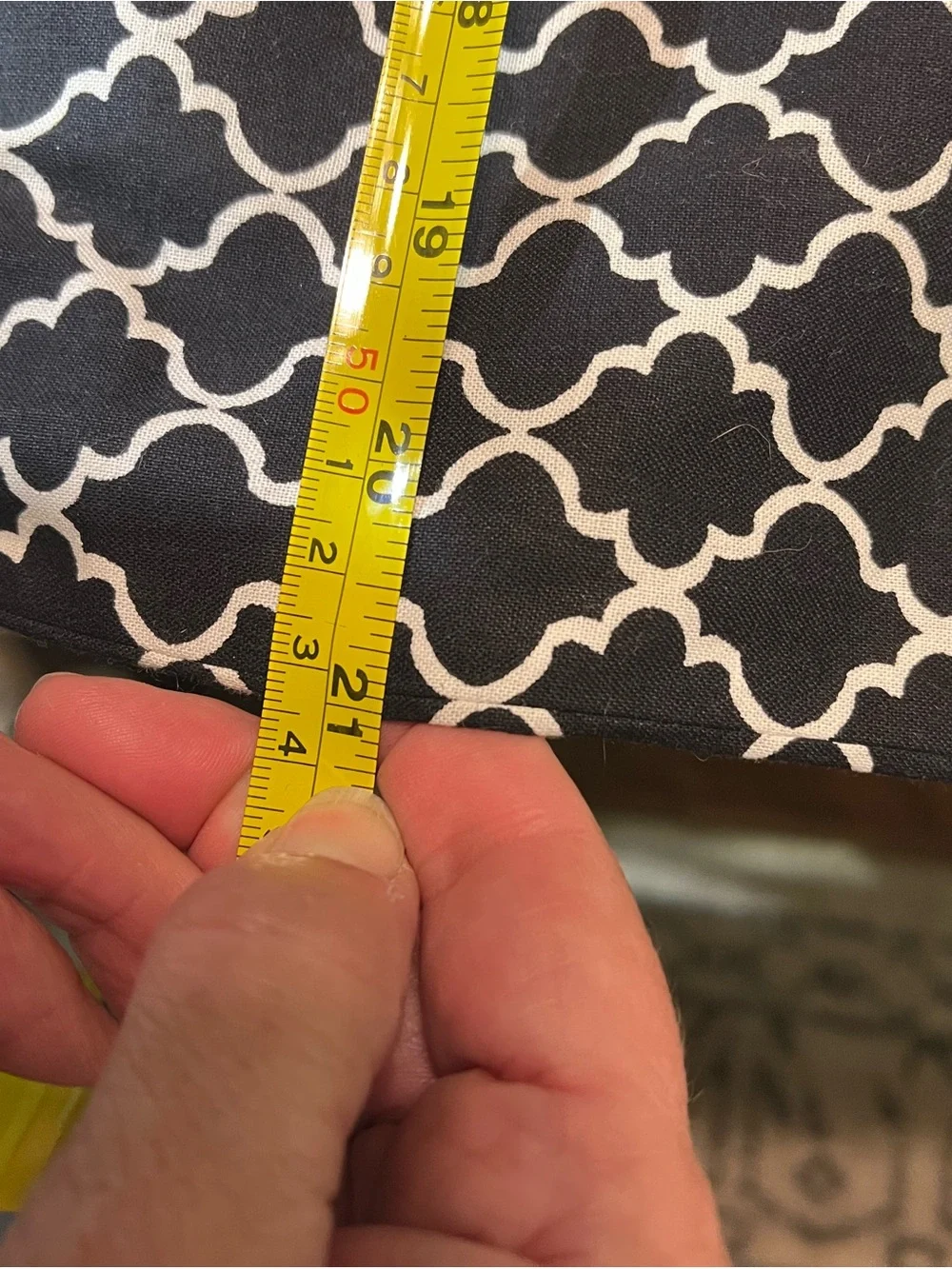 Black and White Table Runner